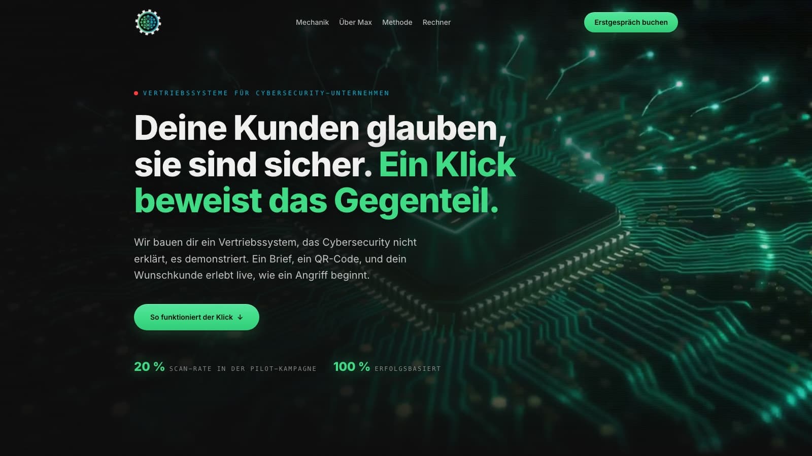 Max Maute: Vertriebssystem für Cybersecurity, built with Claude